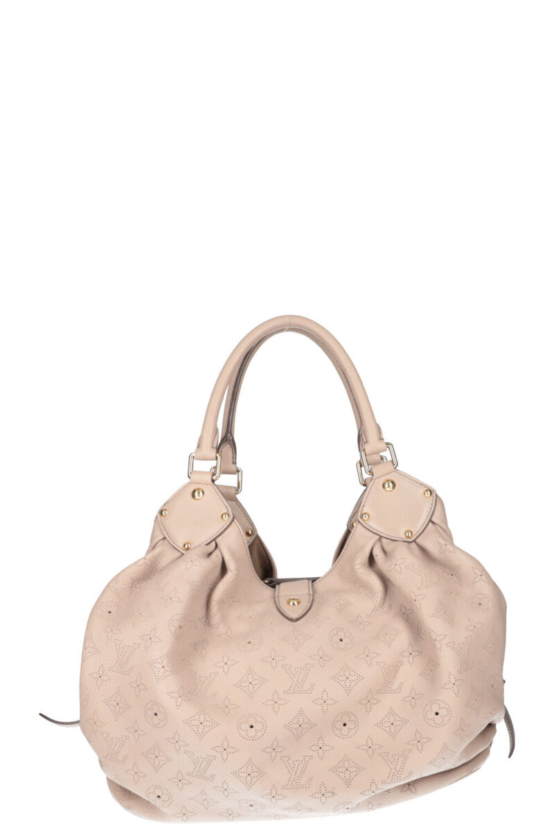 LOUIS VUITTON L Hobo Bag Mahina Leather Greige AWE - Image 3