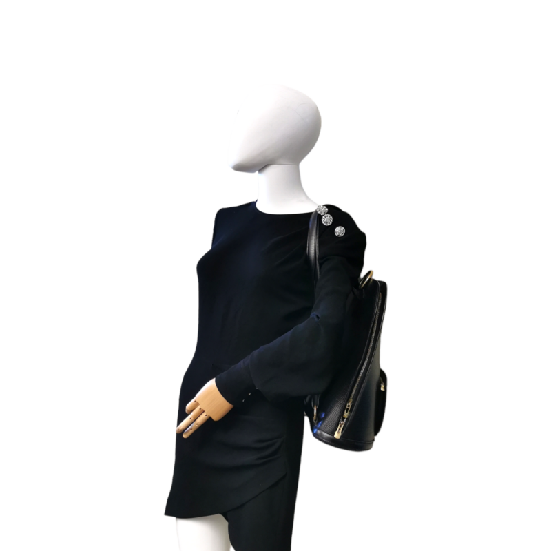 Louis Vuitton Gobelin Backpack Black Epi Gold AWE - Image 2