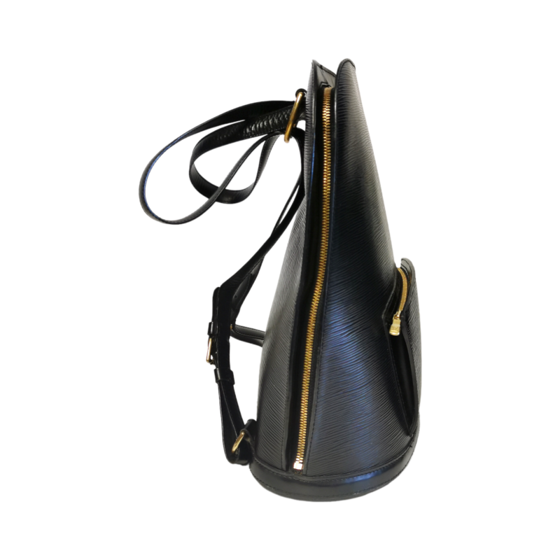 Louis Vuitton Gobelin Backpack Black Epi Gold AWE - Image 4