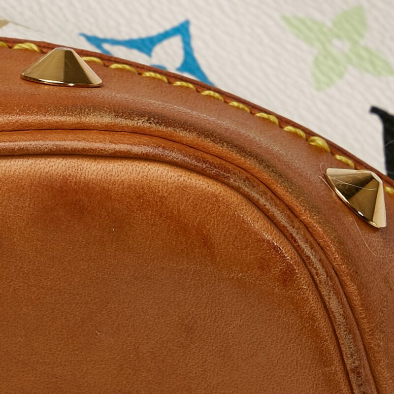 Louis Vuitton Alma PM White Multicolor Monogram Canvas AWE - Image 8
