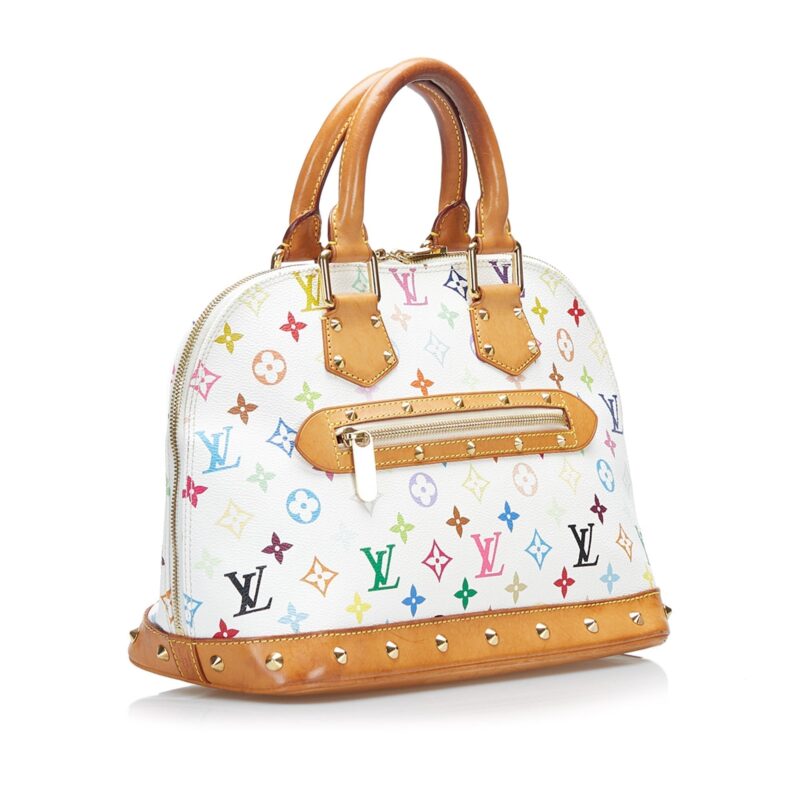 Louis Vuitton Alma PM White Multicolor Monogram Canvas AWE