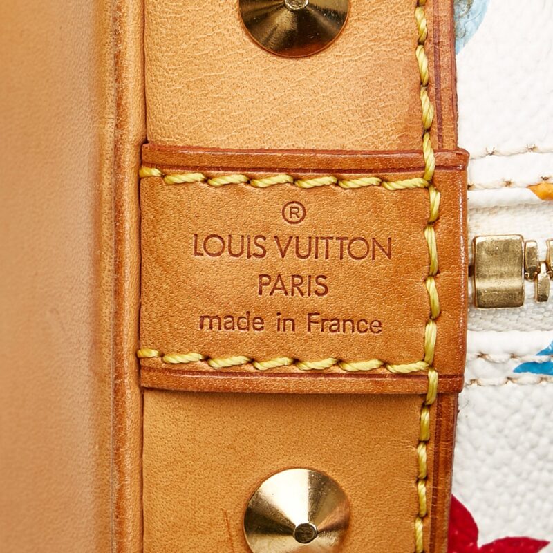 Louis Vuitton Alma PM White Multicolor Monogram Canvas AWE - Image 5