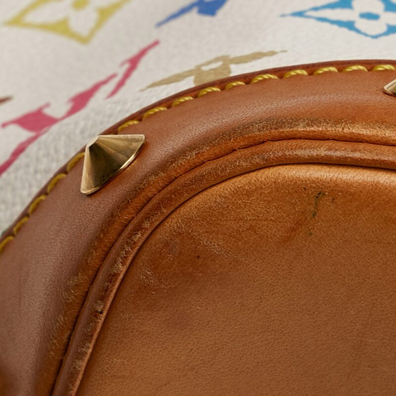 Louis Vuitton Alma PM White Multicolor Monogram Canvas AWE - Image 7