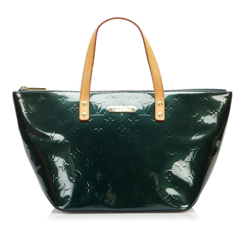 Louis Vuitton Bellevue PM Green Monogram Vernis AWE - Image 8
