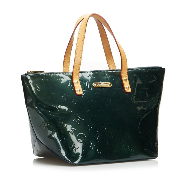 Louis Vuitton Bellevue PM Green Monogram Vernis AWE