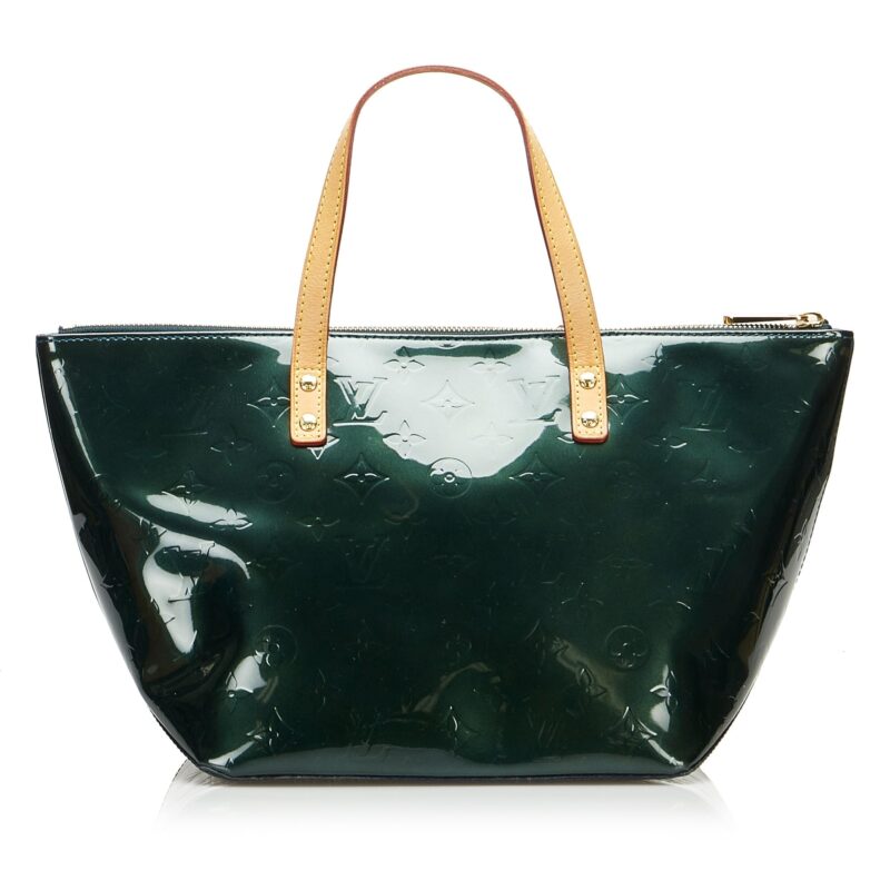 Louis Vuitton Bellevue PM Green Monogram Vernis AWE - Image 2