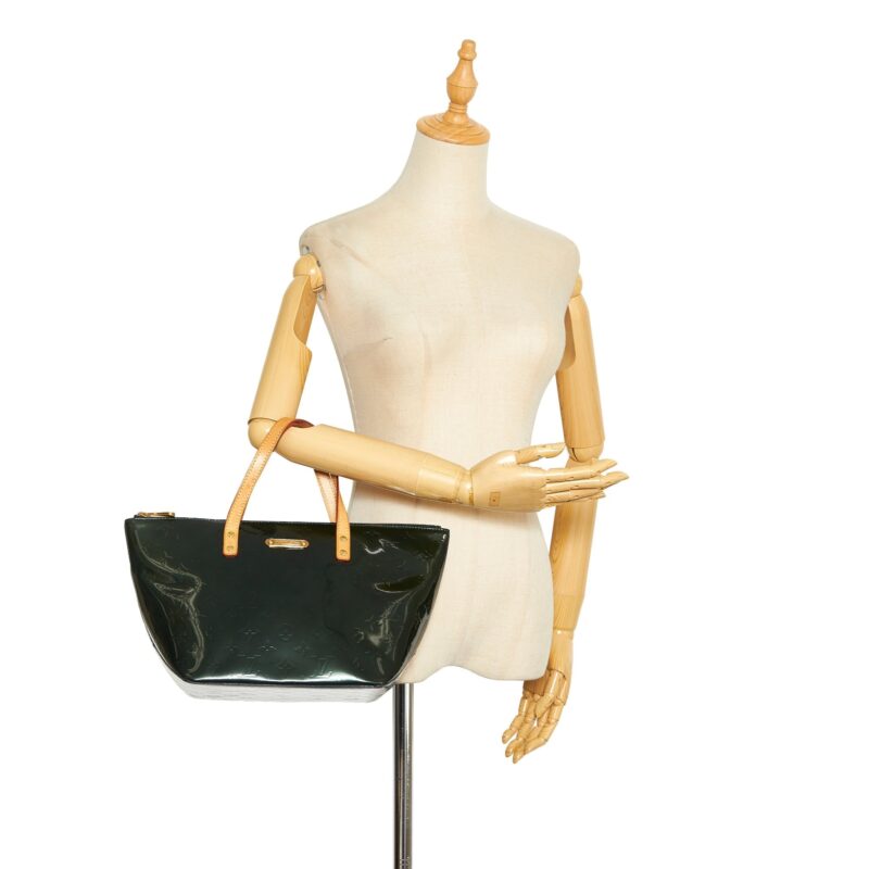 Louis Vuitton Bellevue PM Green Monogram Vernis AWE - Image 7