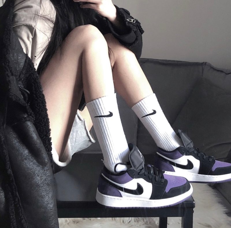 LW - AJ1 Black and purple toes - Image 2