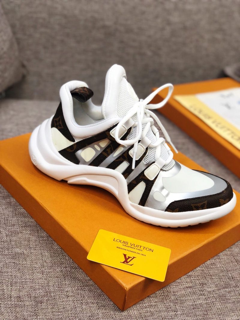LW - LUV Archlight White Brown Sneaker - Image 6
