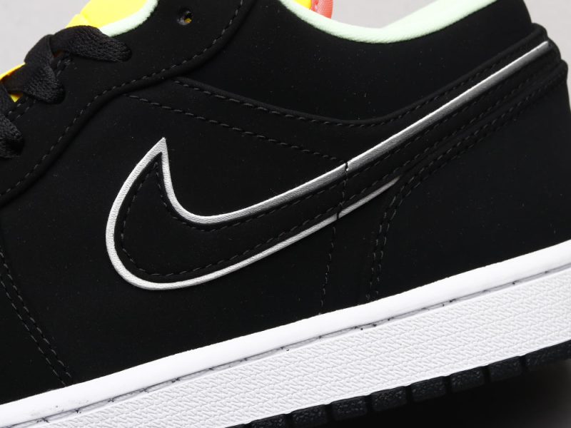 LW - AJ1 Black, blue and yellow stitching - Image 9