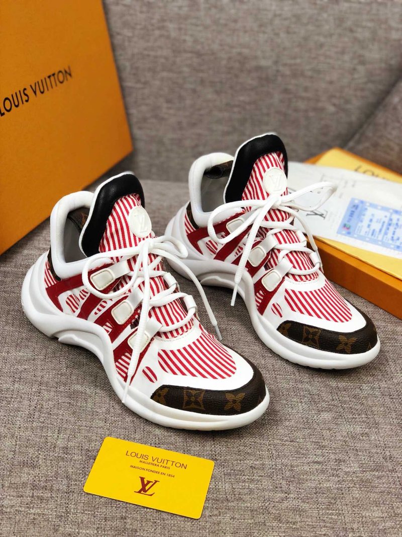 LW - LUV Archlight White Red Brown Sneaker - Image 6