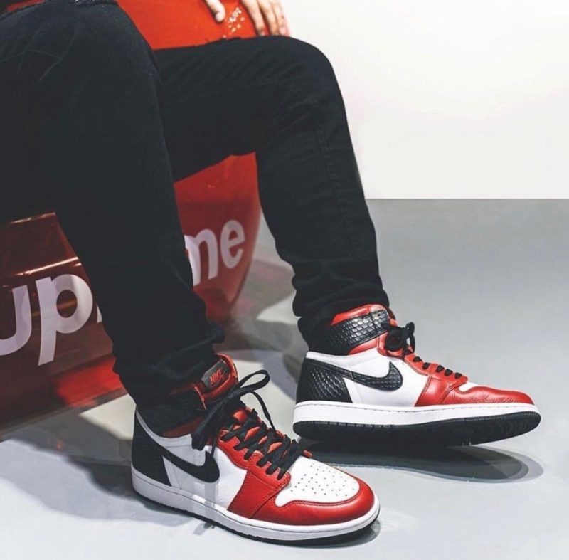 LW - AJ1 satin snake print - Image 2