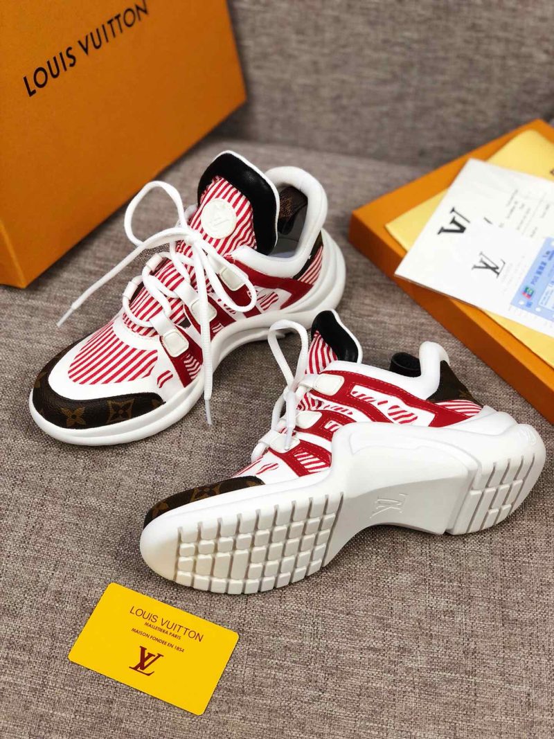 LW - LUV Archlight White Red Brown Sneaker - Image 7