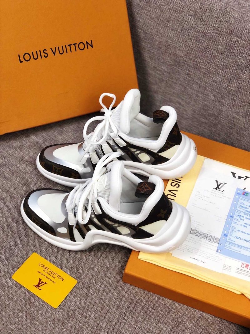 LW - LUV Archlight White Brown Sneaker - Image 8