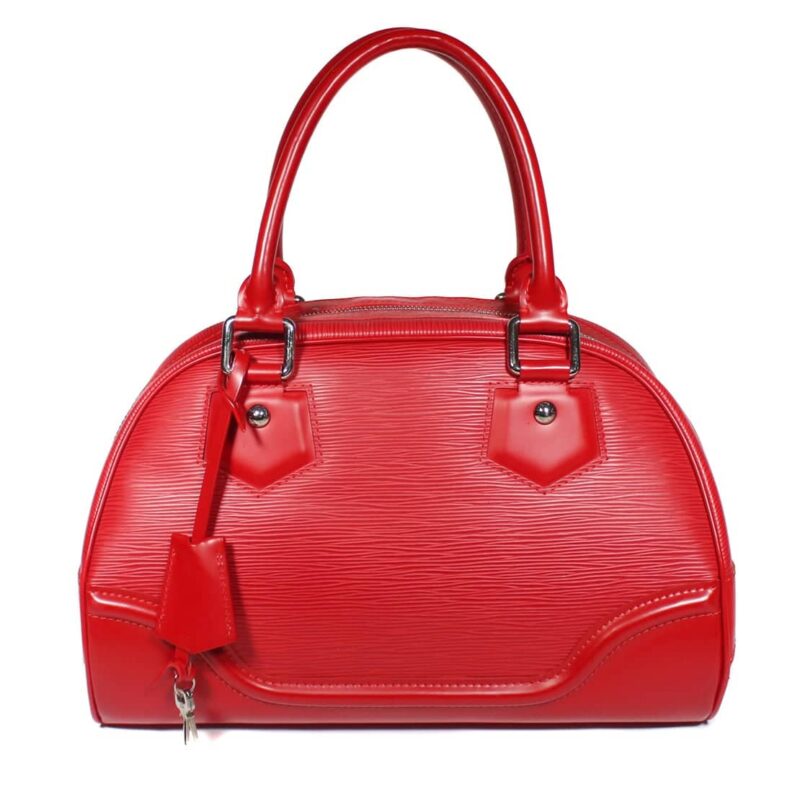 Louis Vuitton Bowling Montaigne PM Red Epi AWE