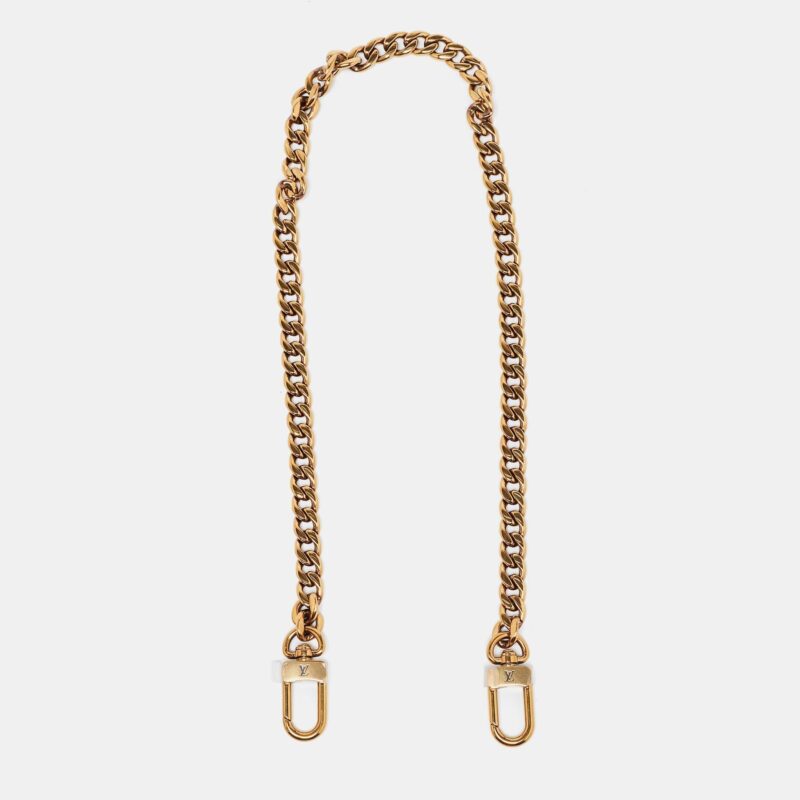 Louis Vuitton Gold Chain Link Shoulder Bag Strap AWE