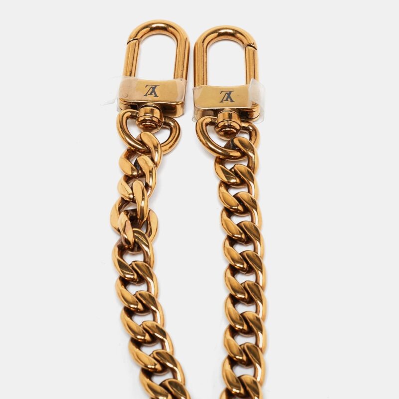 Louis Vuitton Gold Chain Link Shoulder Bag Strap AWE - Image 3