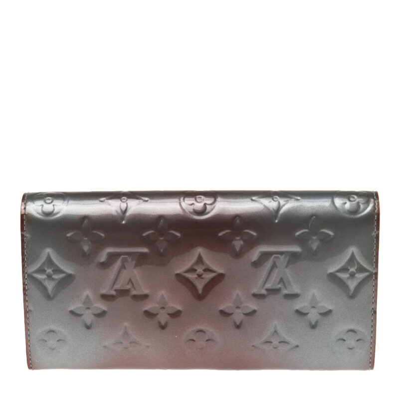 Louis Vuitton Givre Monogram Vernis Sarah Wallet AWE - Image 4