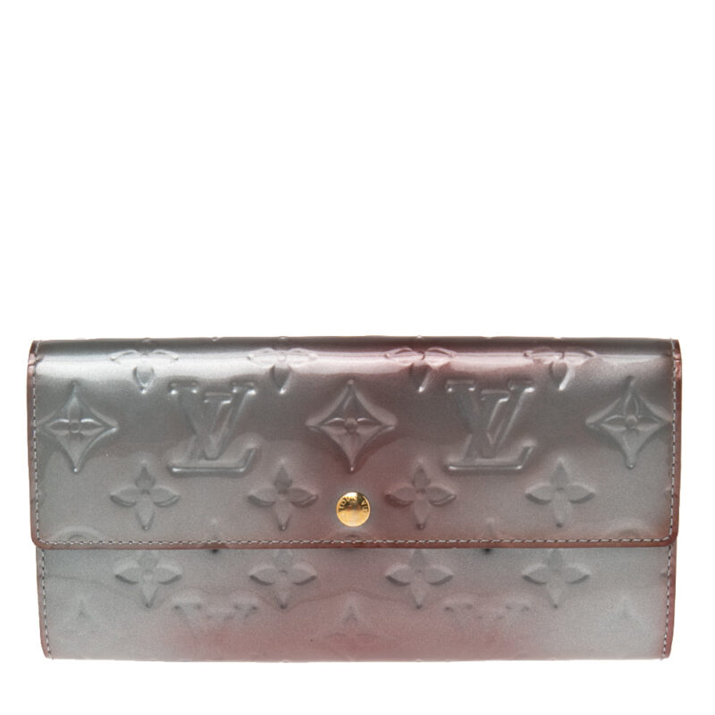 Louis Vuitton Givre Monogram Vernis Sarah Wallet AWE