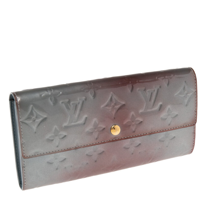 Louis Vuitton Givre Monogram Vernis Sarah Wallet AWE - Image 3