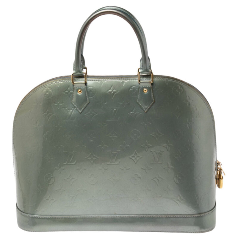 Louis Vuitton Givre Monogram Vernis Alma GM Bag AWE - Image 4