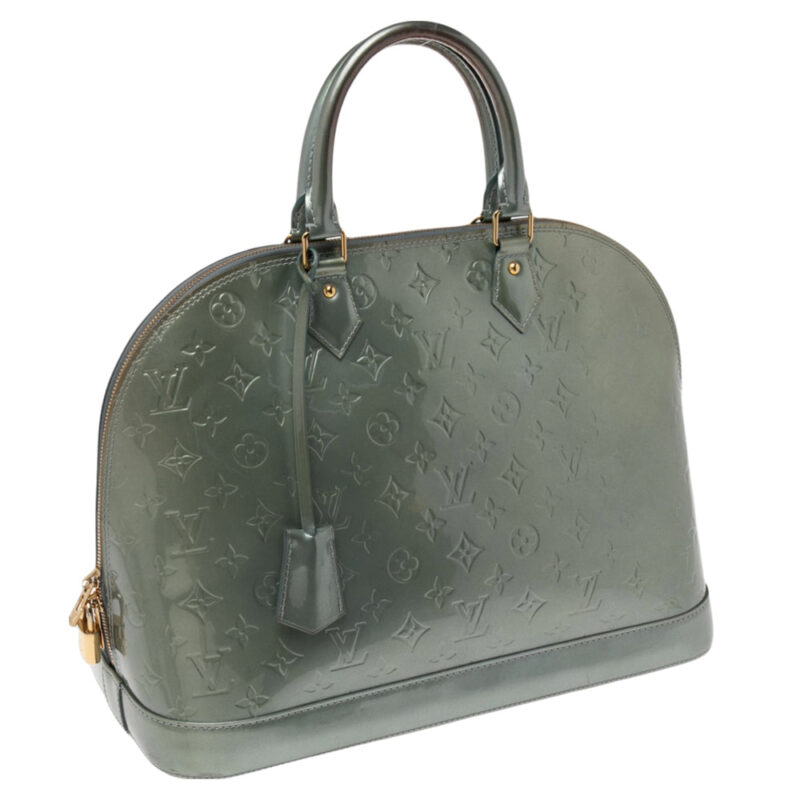 Louis Vuitton Givre Monogram Vernis Alma GM Bag AWE - Image 3