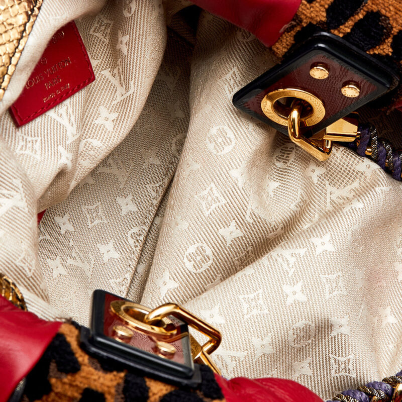 Louis Vuitton Leather And Jacquard Limited Edition Safari Flight Bag AWE - Image 8