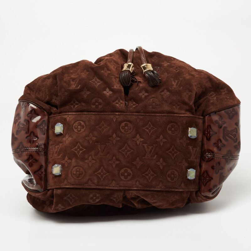 Louis Vuitton Espresso Monogram Suede Limited Edition Irene Bag AWE - Image 7