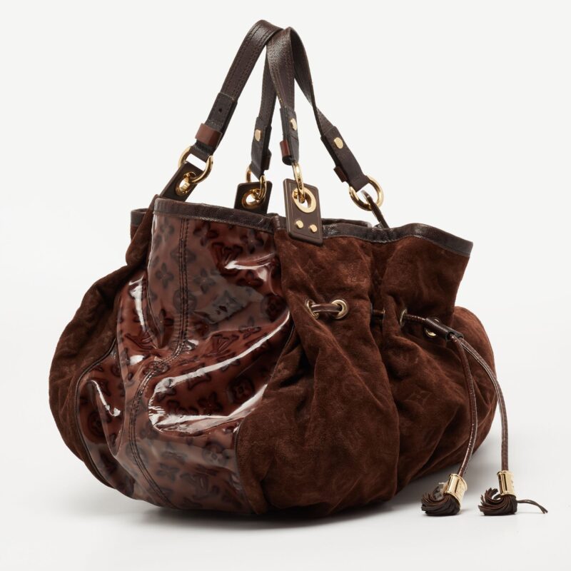 Louis Vuitton Espresso Monogram Suede Limited Edition Irene Bag AWE - Image 3