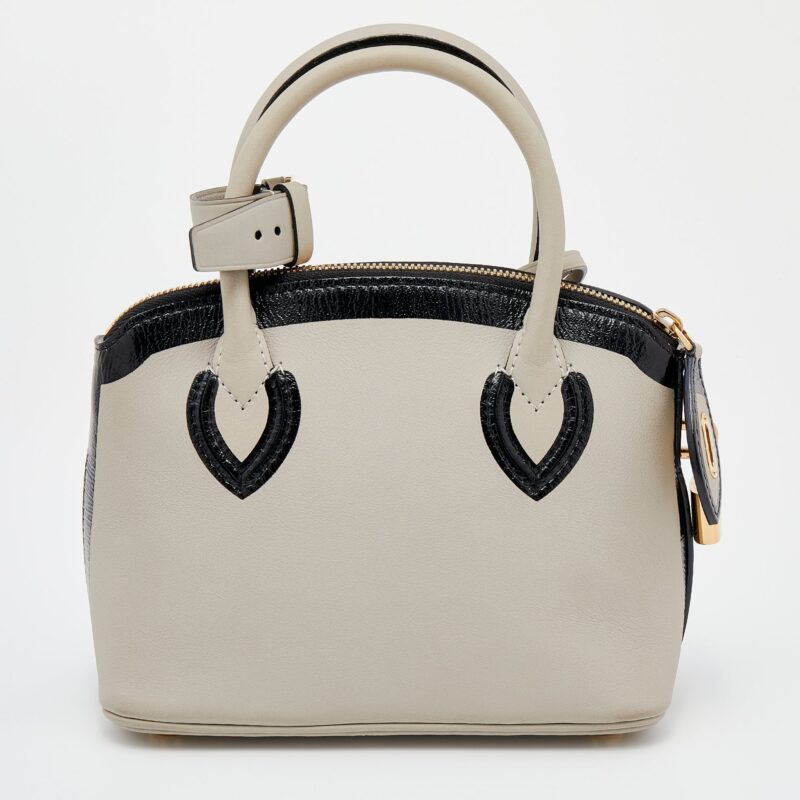 Louis Vuitton Gris Cuir Obsession Lockit BB Bag AWE - Image 4