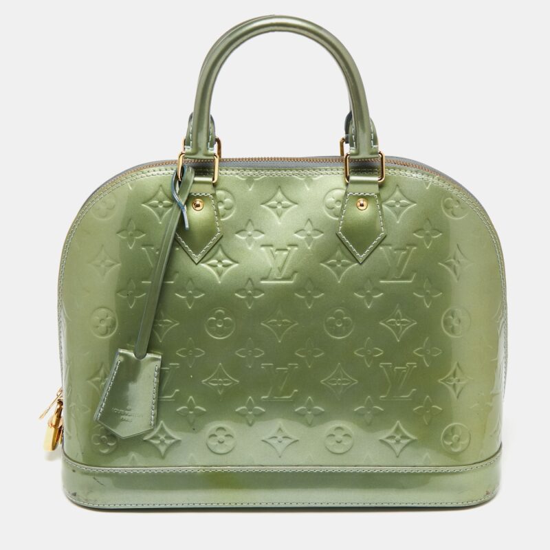 Louis Vuitton Givre Monogram Vernis Leather Alma PM Bag AWE