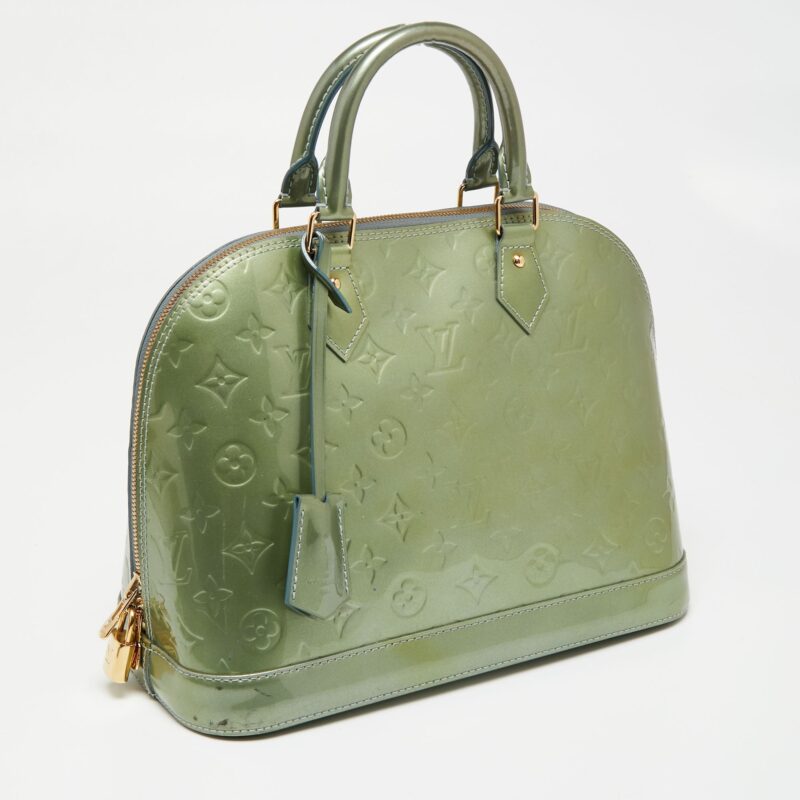 Louis Vuitton Givre Monogram Vernis Leather Alma PM Bag AWE - Image 3