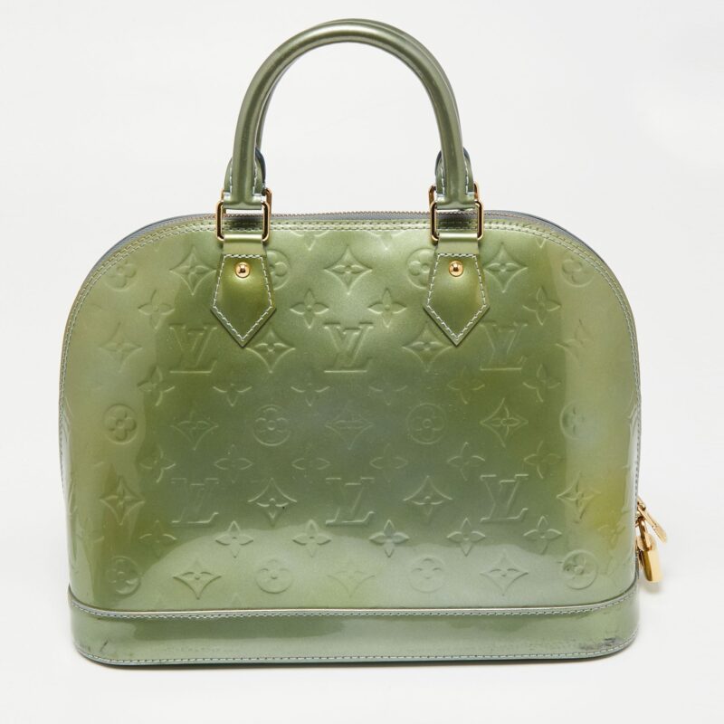 Louis Vuitton Givre Monogram Vernis Leather Alma PM Bag AWE - Image 4