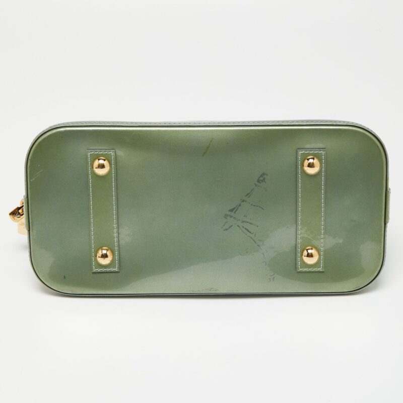 Louis Vuitton Givre Monogram Vernis Leather Alma PM Bag AWE - Image 8