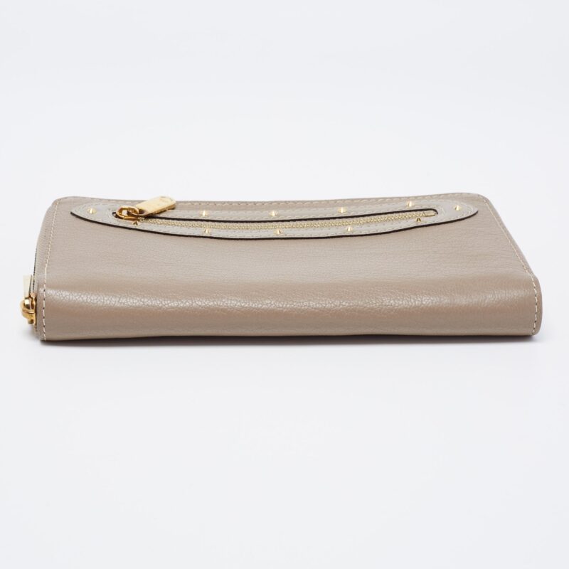 Louis Vuitton Grey Suhali Leather Zip Around Wallet AWE - Image 8