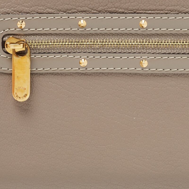 Louis Vuitton Grey Suhali Leather Zip Around Wallet AWE - Image 5